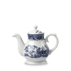 Blue Willow Sandringham Tea/Coffee Pot 42cl (15oz) (1 X 4) Blue Willow Sandringham Tea/Coffee Pot 42cl (15oz) (1 X 4)