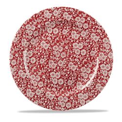 Victorian Calico Cranberry Plate 30.5cm Victorian Calico Cranberry Plate 30.5cm
