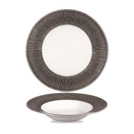 Bamboo Spinwash Dusk Wide Rim Bowl 9 1/2 Inches Box 12