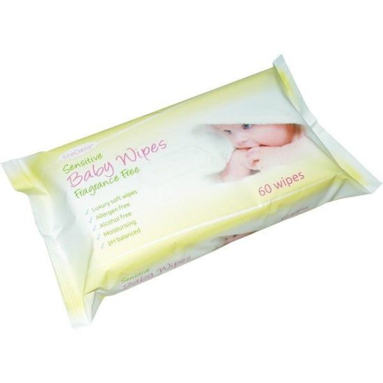 12 X Lux Baby Wipes Fragr Free 20x17cm Qty 60 IG FPBW60FF