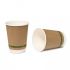 340ml (12oz) Double Wall Kraft Bio Degradable Cups (1 x 500)