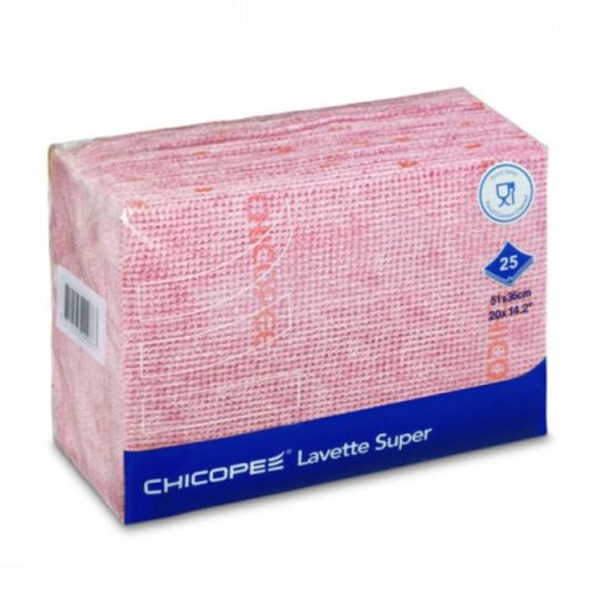 Red Envirowipe Plus  Lavette Style  Cloths - Pack Of 25 GW5016