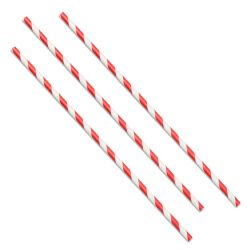 Bottle Straws Red Stripe (267 X 6mm / 10.5 Inch) (1 X 250) Bottle Straws Red Stripe (267 X 6mm / 10.5 Inch) (1 X 250)