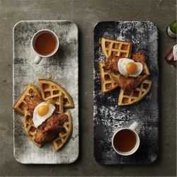 Makers Collection Urban Grey Organic Rectangular Plate 10.6X6.3 Inch