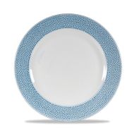 Isla Spinwash Ocean Blue Footed Plate 10 7/8 Inches Box 12