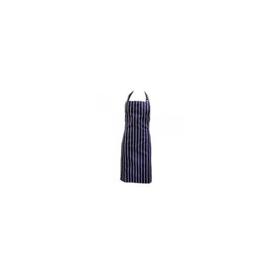 PVC Butchers Stripe Waterproof Apron 28x39 Inches IG PEGA014