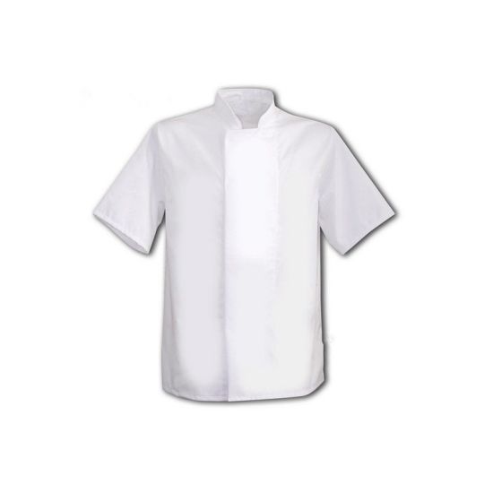 White Coolmax Jacket With Comcealed Press Studs L IG PEGA108/L White Coolmax Jacket With Comcealed Press Studs L IG PEGA108/L