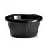 3oz Fluted Black Melamine Ramekin Qty 12