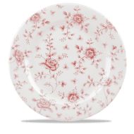 Rose Chintz Cranberry Profile Plate 12 Inches Box 6