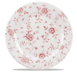 Rose Chintz Cranberry Profile Plate 12 Inches Box 6 Rose Chintz Cranberry Profile Plate 12 Inches Box 6