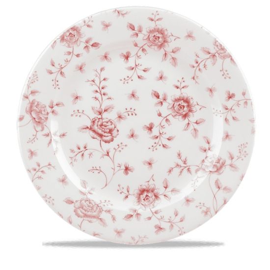 Rose Chintz Cranberry Profile Plate 12 Inches Box 6 IG RCCVP111 Rose Chintz Cranberry Profile Plate 12 Inches Box 6 IG RCCVP111