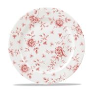 Rose Chintz Cranberry Plate 10.875 Inches Box 6