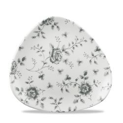 Rose Chintz Grey Triangle Plate 22.9cm (1 x 12) Rose Chintz Grey Triangle Plate 22.9cm (1 x 12)