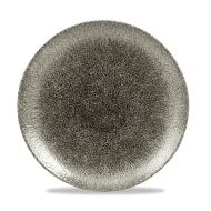 Raku Quartz Black Evolve Coupe Plate 10.25 Inches Box 12
