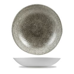 Raku Quartz Black Evolve Coupe Bowl 9.75 Inches Box 12