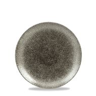 Raku Quartz Black Evolve Coupe Plate 6.5 Inches Box 12