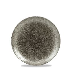 Raku Quartz Black Evolve Coupe Plate 6.5 Inches Box 12