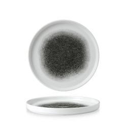 Studio Prints Raku Walled Chefs Plate Quartz Black 21cm (1 x 6) Studio Prints Raku Walled Chefs Plate Quartz Black 21cm (1 x 6)