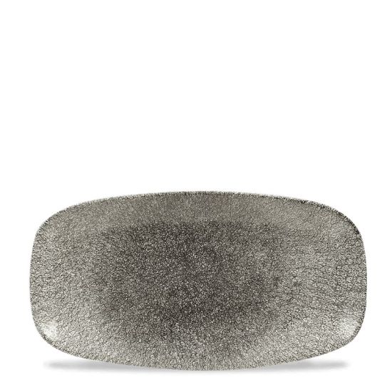 Raku Quartz Black Oblong Chefs Plate 11 3/4 Inches X 6 Inches Box 12 IG RKBQXO111 Raku Quartz Black Oblong Chefs Plate 11 3/4 Inches X 6 Inches Box 12 IG RKBQXO111