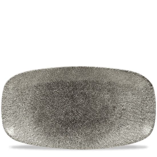 Raku Quartz Black Oblong Chefs Plate 13 7/8X7 3/8 Inches Box 6 IG RKBQXO141 Raku Quartz Black Oblong Chefs Plate 13 7/8X7 3/8 Inches Box 6 IG RKBQXO141