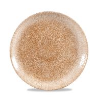 Raku Garnet Orange Evolve Coupe Plate 8.67 Inches Box 12