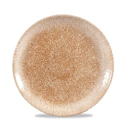 Raku Garnet Orange Evolve Coupe Plate 8.67 Inches Box 12