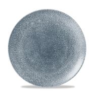 Raku Topaz Blue Evolve Coupe Plate 10.25 Inches Box 12