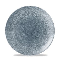 Raku Topaz Blue Evolve Coupe Plate 10.25 Inches Box 12