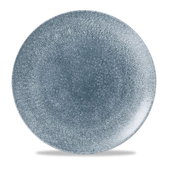 Raku Topaz Blue Evolve Coupe Plate 11.25 Inches Box 12 IG RKTBEV111 Raku Topaz Blue Evolve Coupe Plate 11.25 Inches Box 12 IG RKTBEV111