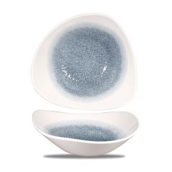 Raku Topaz Blue Lotus Bowl 9 Inches Box 12