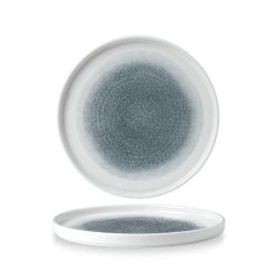 Studio Prints Raku Walled Chefs Plate Topaz Blue 26cm (1 x 6) Studio Prints Raku Walled Chefs Plate Topaz Blue 26cm (1 x 6)