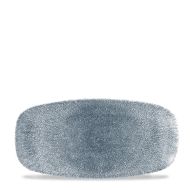 Raku Topaz Blue Oblong Chefs Plate 11 3/4X6 Inches Box 12