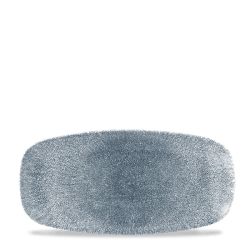 Raku Topaz Blue Oblong Chefs Plate 11 3/4X6 Inches Box 12