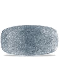 Raku Topaz Blue Oblong Chefs Plate 13 7/8X7 3/8 Inches Box 6