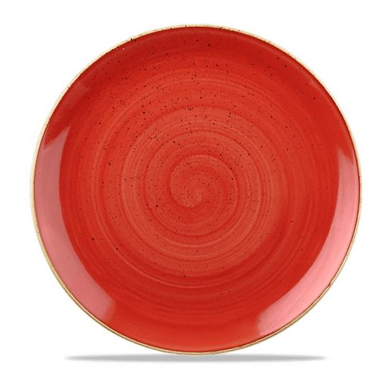 Stonecast Berry Red Evolve Coupe Plate 11.25 Inches Box 12 IG SBRSEV111