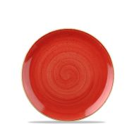 Stonecast Berry Red Evolve Coupe Plate 6.5 Inches Box 12