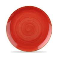 Stonecast Berry Red Evolve Coupe Plate 8.67 Inches Box 12