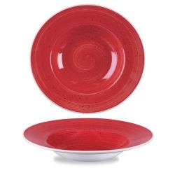 Stonecast Berry Red Profile Wide Rim Bowl Large 10.90 Inches Box 12