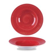 Stonecast Berry Red Profile Wide Rim Bowl Med 9.4 Inches Box 12