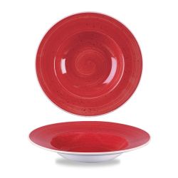 Stonecast Berry Red Profile Wide Rim Bowl Med 9.4 Inches Box 12