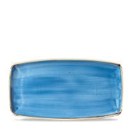 Stonecast Cornflower Blue Oblong Plate 14 Inches Box 6