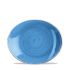 Stonecast Cornflower Blue Oval Plate 7.75 Inches Box 12