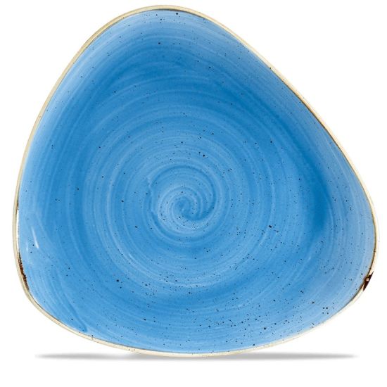 Stonecast Cornflower Blue Triangle Plate 12 Inches Box 6 IG SCFSTR121 Stonecast Cornflower Blue Triangle Plate 12 Inches Box 6 IG SCFSTR121