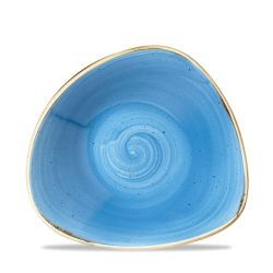 Stonecast Cornflower Blue Triangular Bowl 9.25 Inches Box 12