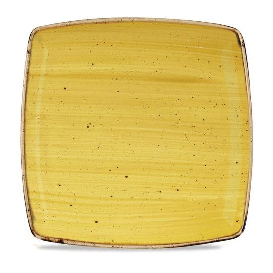 Stonecast Mustard Deep Square Plate 10.25 Inches Box 6 IG SMSSDS101 Stonecast Mustard Deep Square Plate 10.25 Inches Box 6 IG SMSSDS101