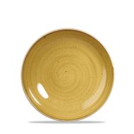 Stonecast Mustard Evolve Coupe Plate 6.5 Inches Box 12