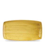 Stonecast Mustard Oblong Plate 13.75 Inches Box 6