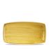 Stonecast Mustard Oblong Plate 13.75 Inches Box 6