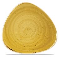 Stonecast Mustard Lotus Plate 12 Inches Box 6