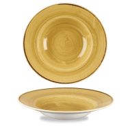 Stonecast Mustard Profile Wide Rim Bowl Large 10.90 Inches Box 12